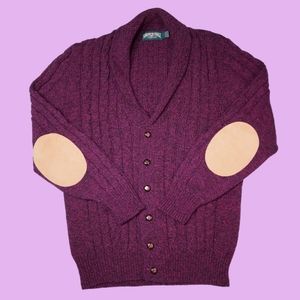 Vintage American Eagle Wool Maroon Cardigan